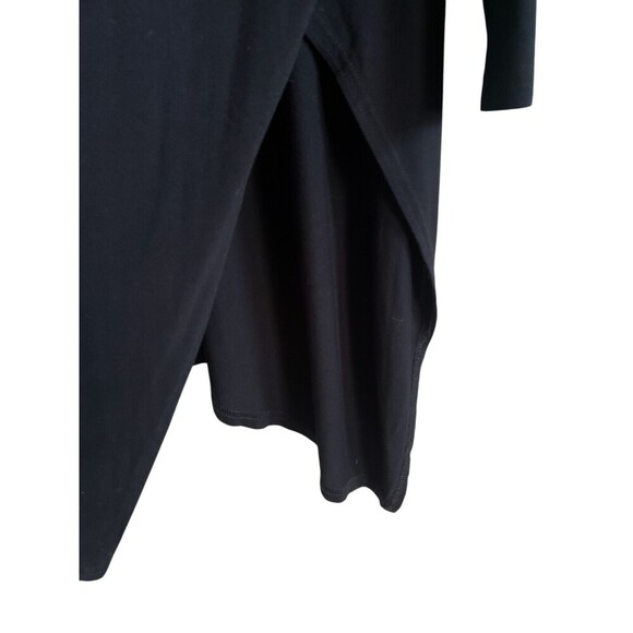 FP Beach Tunic Dress Women's XS Black Oversized Soft Flowy Side Slit - Picture 4 of 7